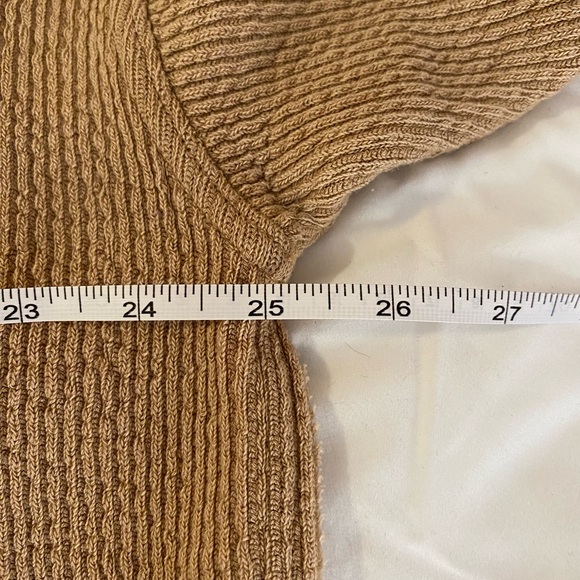 Aerie Tan V-Neck Women's Sweater - Picture 4 of 9